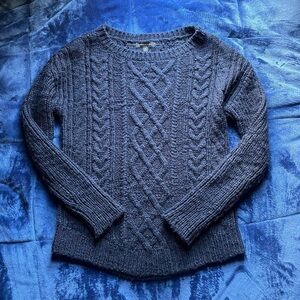 banana republic wool cable knit sweater